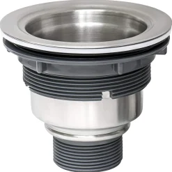Clearance RVA1025 Kitchen Sink Basket Strainer in Stainless Steel Sink Drains, Disposer Flanges & Air Gaps