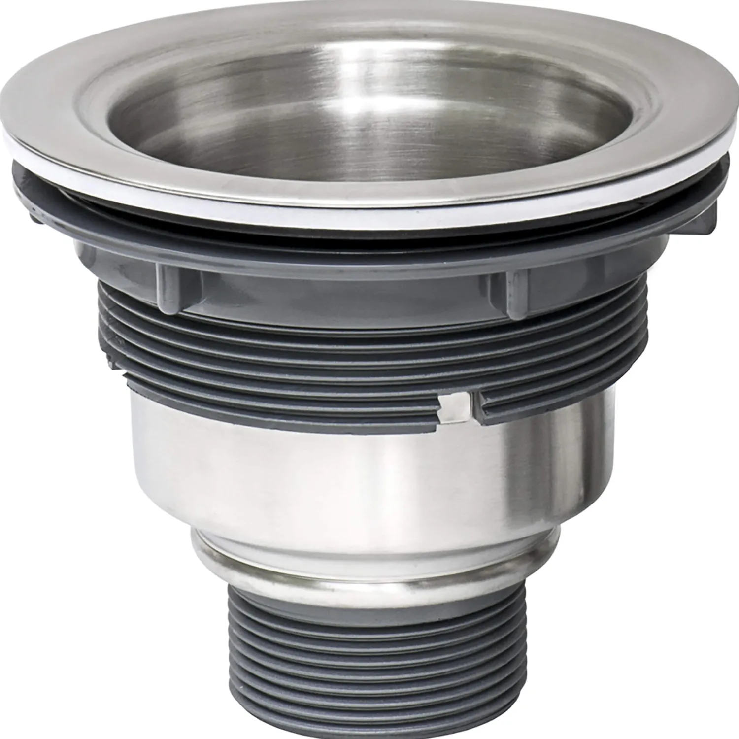 Clearance RVA1025 Kitchen Sink Basket Strainer in Stainless Steel Sink Drains, Disposer Flanges & Air Gaps