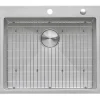 Discount RVH8007 25" Drop-in Tight Radius Topmount 16 Gauge Stainless Steel Single Bowl Kitchen Sink Drop-In / Top Mount Sinks|Stainless Steel Sinks