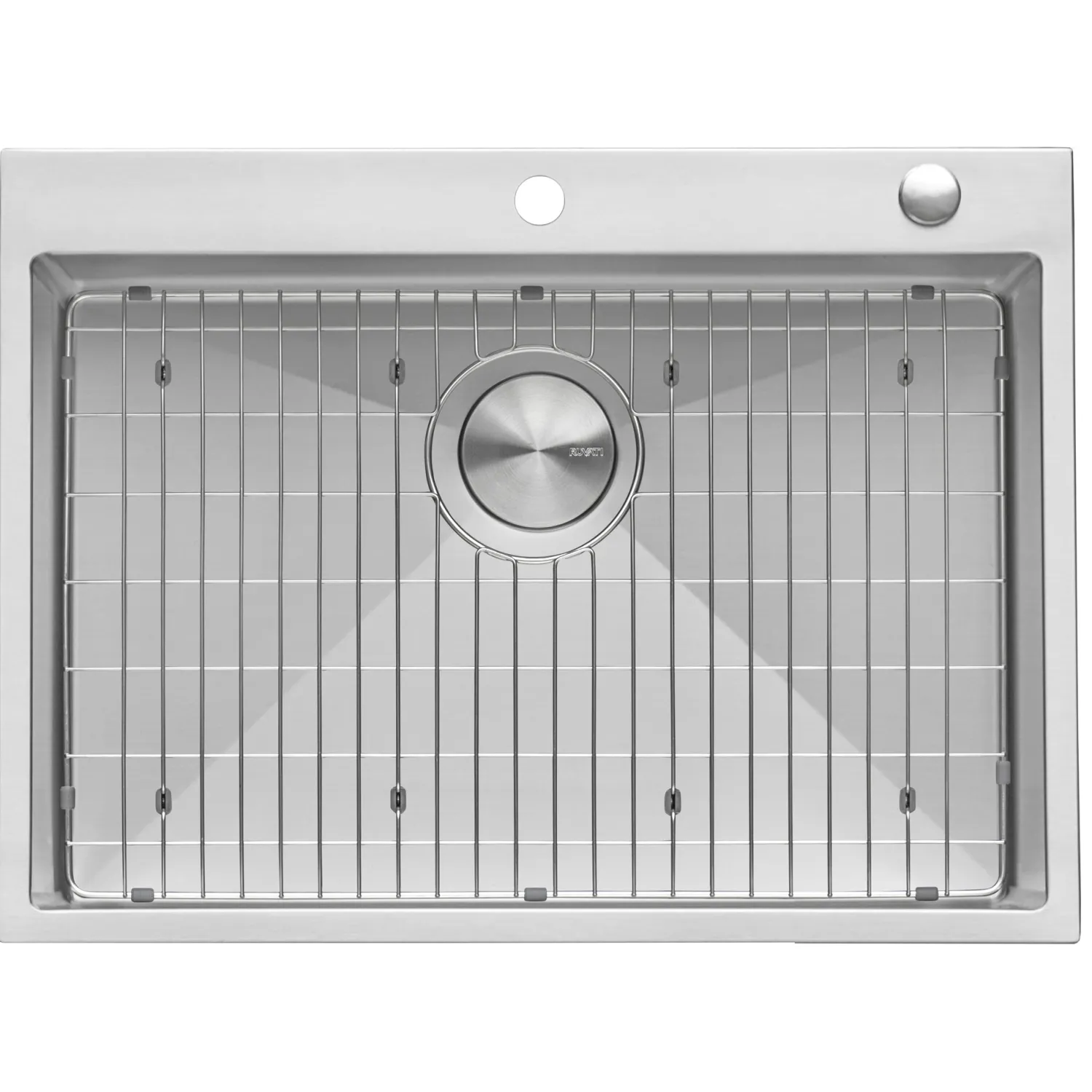 RVH8009 30 x 22" Drop-in Tight Radius Topmount 16 Gauge Stainless Steel Single Bowl Kitchen Sink Drop-In / Top Mount Sinks|Stainless Steel Sinks