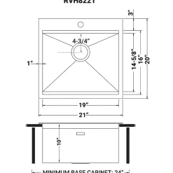 Clearance RVH8221 21 x 20