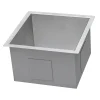 RVH7115 15 x 15" Undermount 16 Gauge Zero Radius Single Bowl Bar Prep Square Kitchen Sink Sinks For Tight Spaces|Bar / Prep Sinks