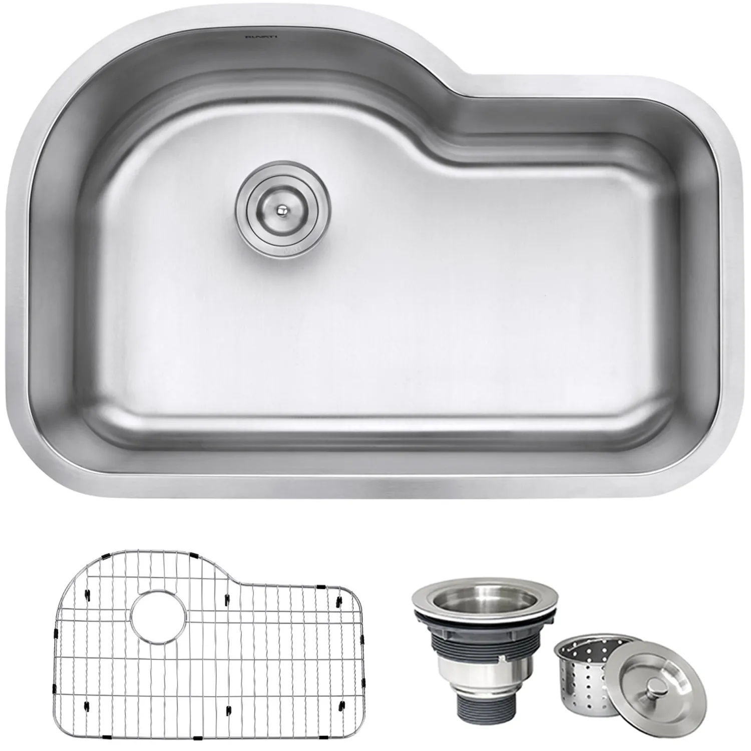 Best RVM4700 32" Undermount 16 Gauge Single Bowl Kitchen Sink Stainless Steel Sinks|Single Bowl Sinks