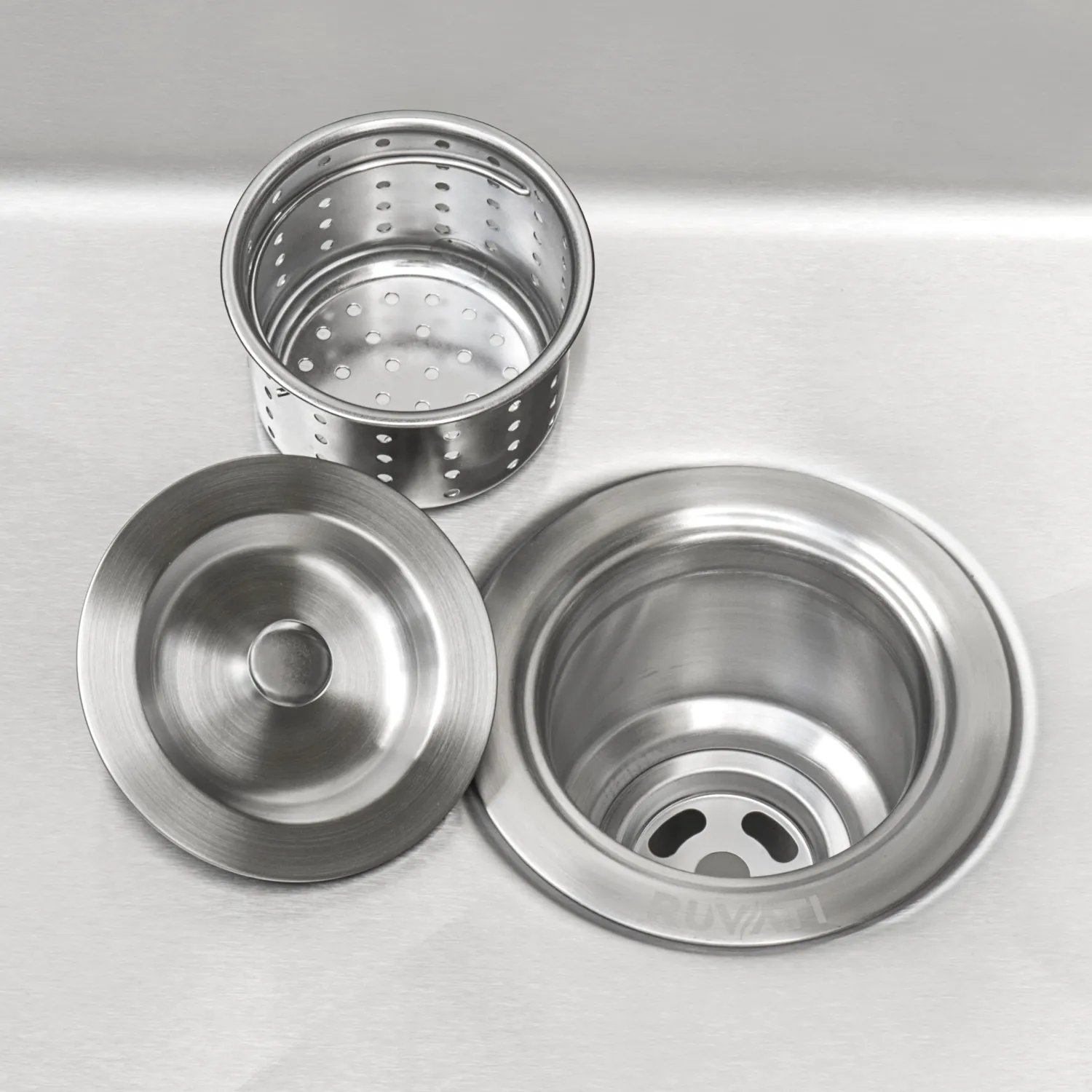 RVU6022 Topmount 22" x 22" x 12" Deep 16 Gauge Stainless Steel Laundry Utility Sink Stainless Steel Sinks|Single Bowl Sinks