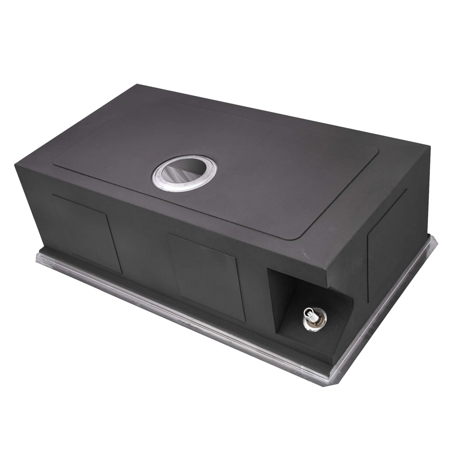 Sale 33" Single Bowl Kitchen Sink with Glass Rinser Stainless Steel Sinks|Single Bowl Sinks