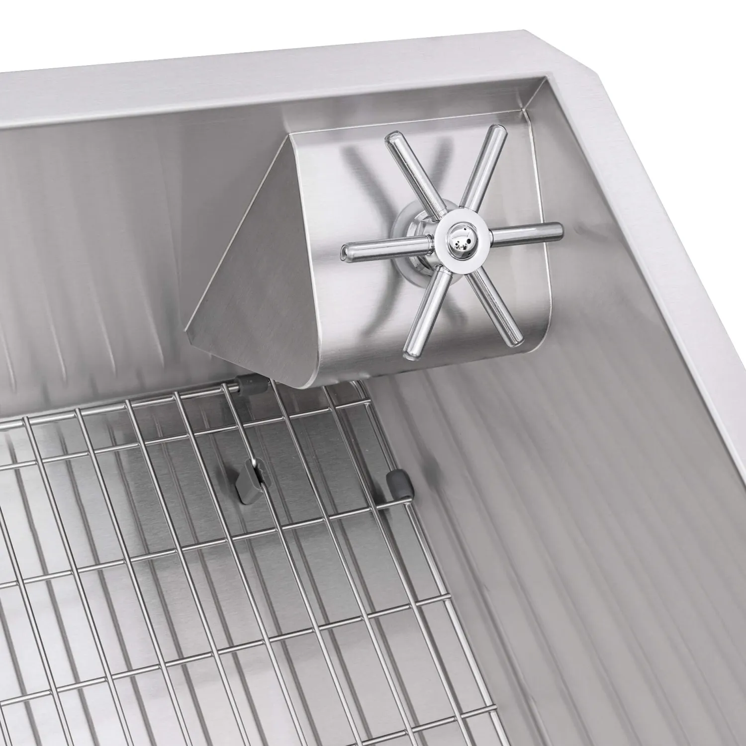 Sale 33" Single Bowl Kitchen Sink with Glass Rinser Stainless Steel Sinks|Single Bowl Sinks