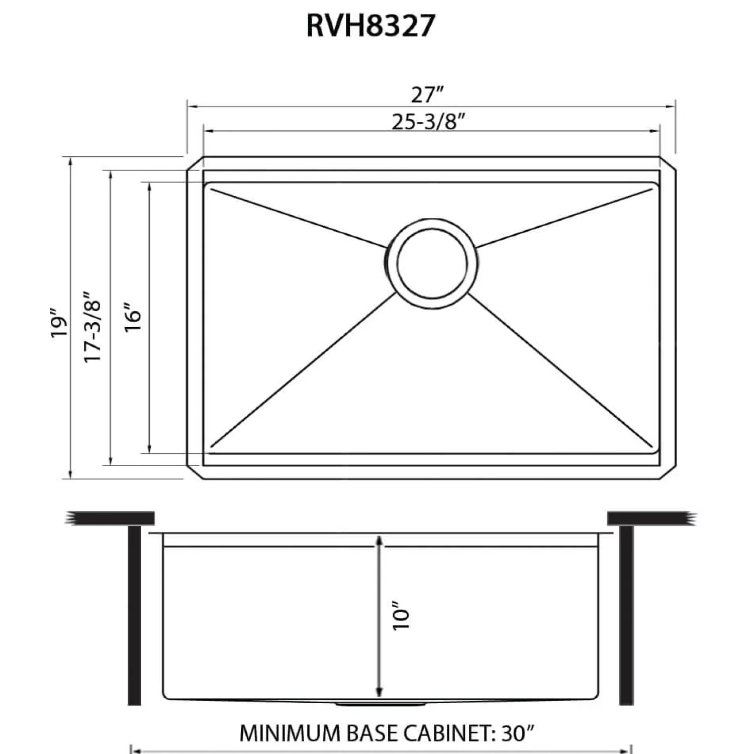 Discount 27" Stainless Steel Undermount Workstation Kitchen Sink Workstation Sinks|Undermount Sinks