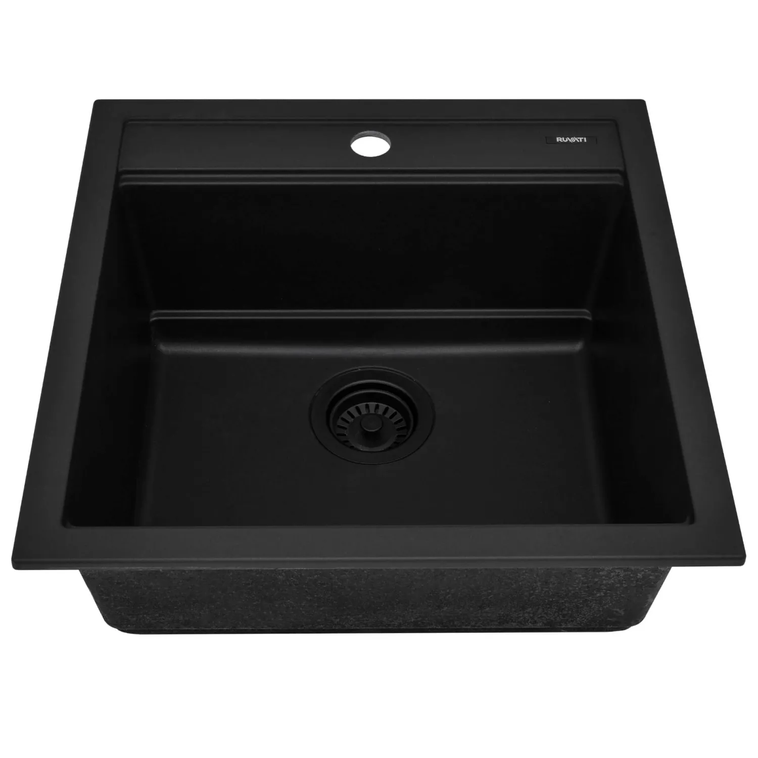 Clearance 20" Topmount Composite Workstation Prep Sink in Black Sinks For Tight Spaces|Bar / Prep Sinks