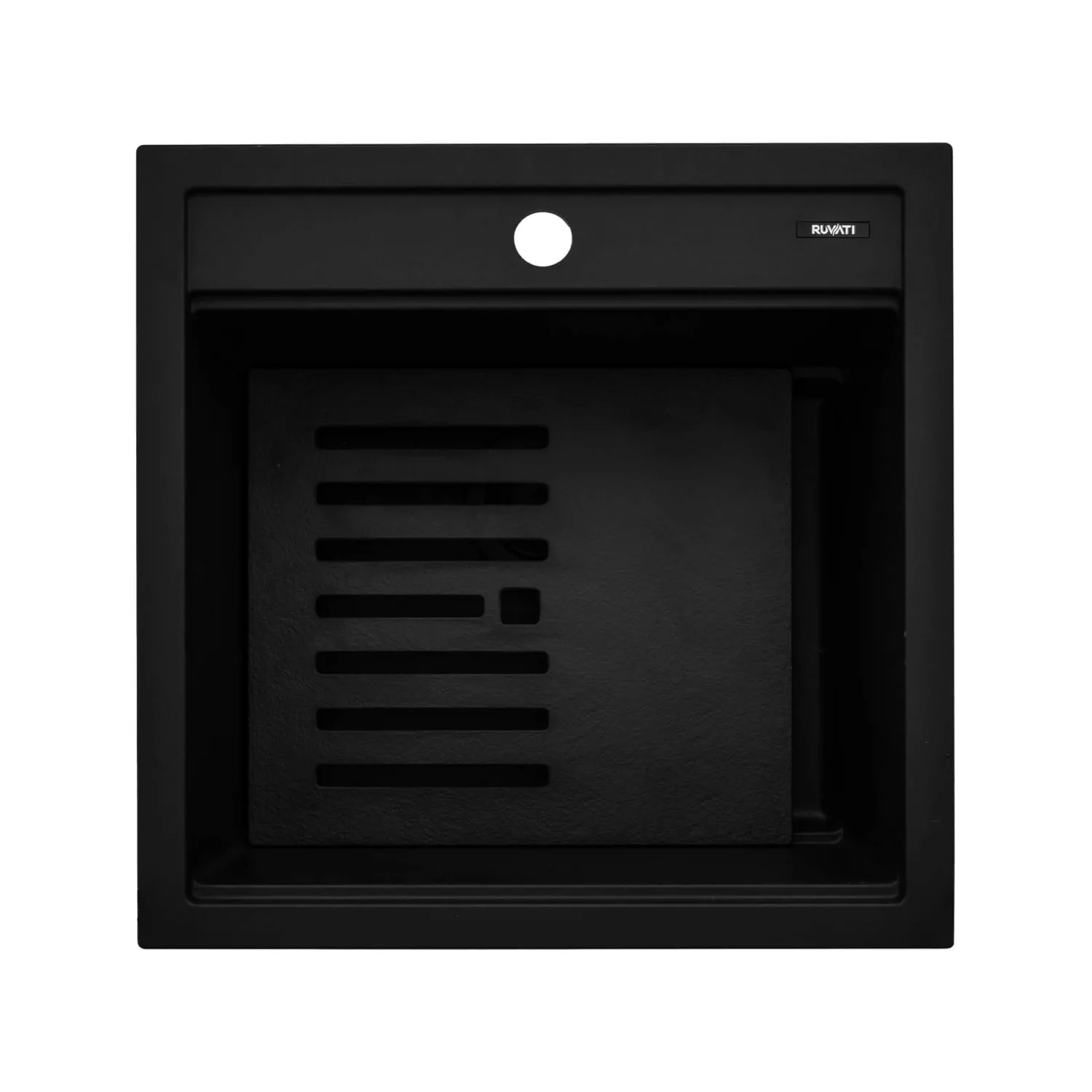 Clearance 20" Topmount Composite Workstation Prep Sink in Black Sinks For Tight Spaces|Bar / Prep Sinks
