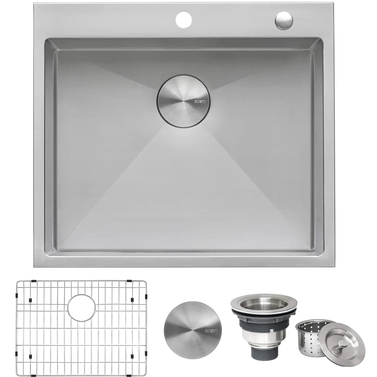 Clearance 21" Topmount 16 Gauge Stainless Steel Kitchen Sink Drop-In / Top Mount Sinks|Stainless Steel Sinks