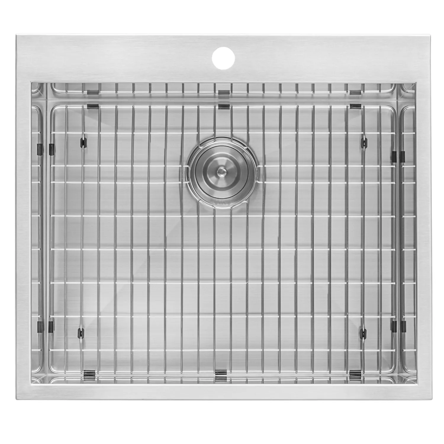 Online Topmount 25" x 22" x 12" 16 Gauge Stainless Steel Laundry Utility Sink Stainless Steel Sinks|Single Bowl Sinks