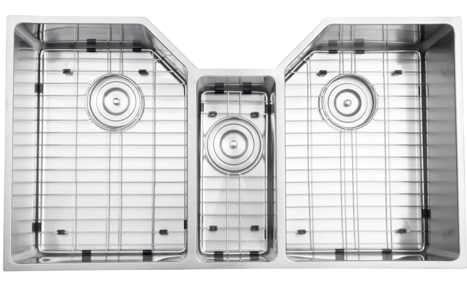 Clearance 35" Triple Bowl Undermount 16 Gauge Stainless Steel Kitchen Sink Stainless Steel Sinks|Undermount Sinks