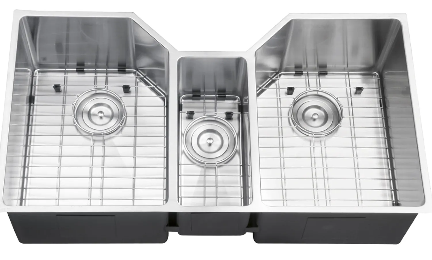 Clearance 35" Triple Bowl Undermount 16 Gauge Stainless Steel Kitchen Sink Stainless Steel Sinks|Undermount Sinks