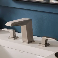 Discount Tropea Modern Widespread Bathroom Faucet in Brushed Nickel 8