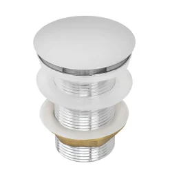 Best Umbrella Style Push Pop-up Drain for Bathroom Sinks without Overflow in Chrome Finish Sink Drains|Overflow Bathroom Sink Drains