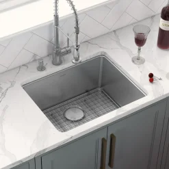 Outlet 18" Undermount Bar Prep 16 Gauge Stainless Steel Kitchen Sink Stainless Steel Sinks|Single Bowl Sinks