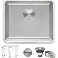 20" Undermount Bar Prep 16 Gauge Stainless Steel Kitchen Sink Stainless Steel Sinks|Sinks For Tight Spaces