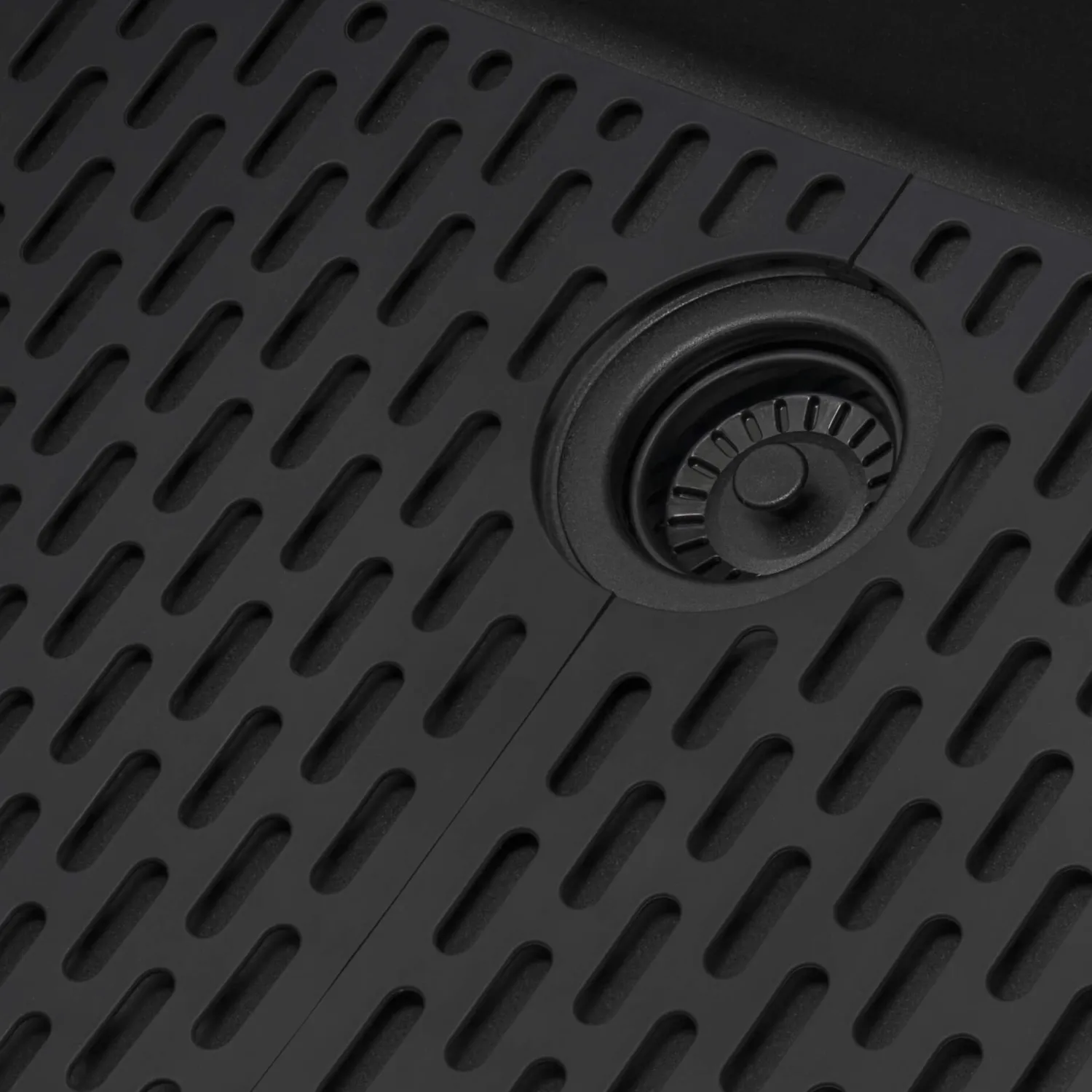Online 33" Undermount Composite Workstation Sink in Black Undermount Sinks|Single Bowl Sinks