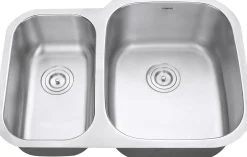 Discount 29" Undermount Double Bowl 16 Gauge Stainless Steel Kitchen Sink Stainless Steel Sinks|Double Bowl Sinks