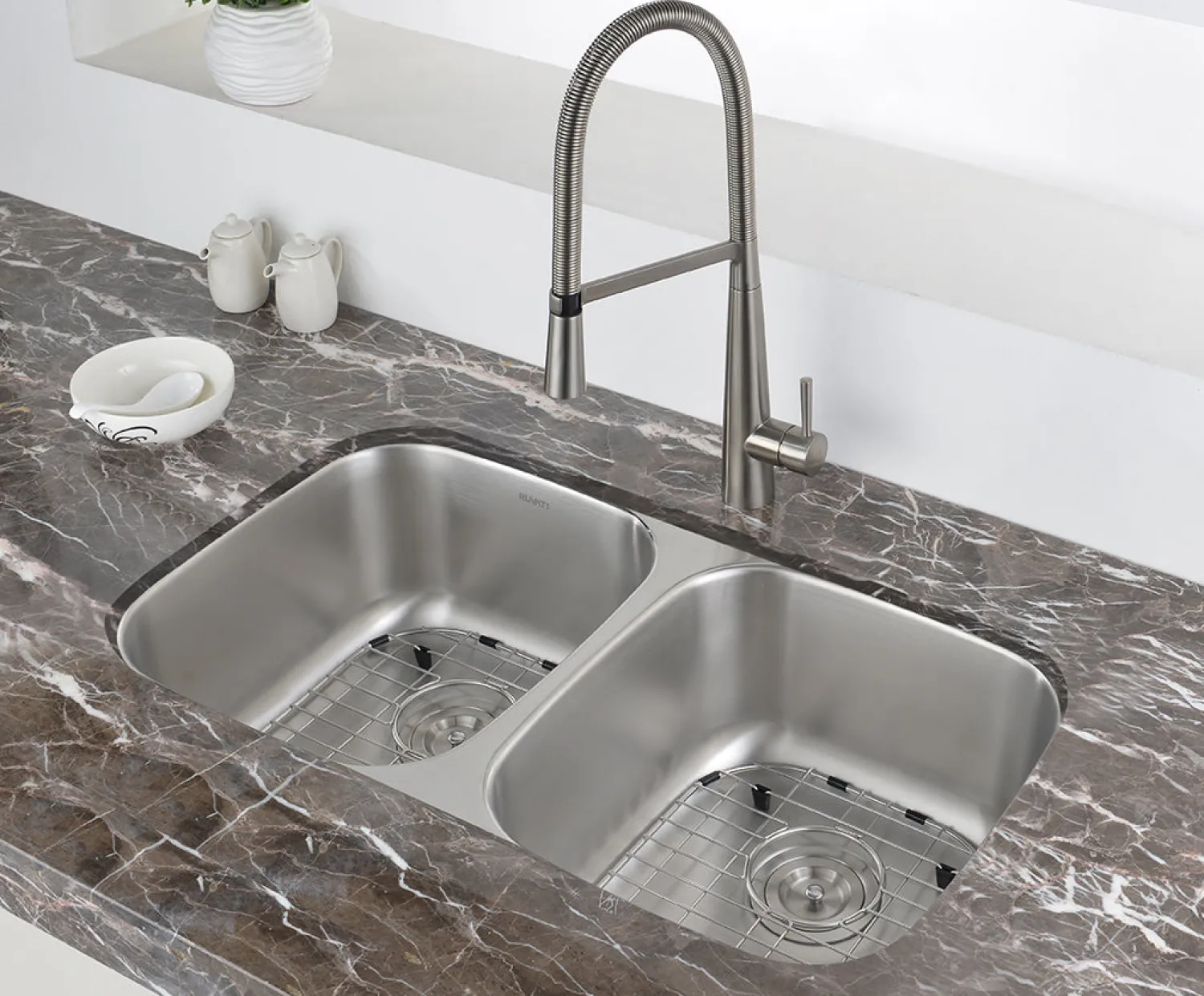 New 29" Undermount 50/50 Double Bowl 16 Gauge Stainless Steel Kitchen Sink Stainless Steel Sinks|Double Bowl Sinks
