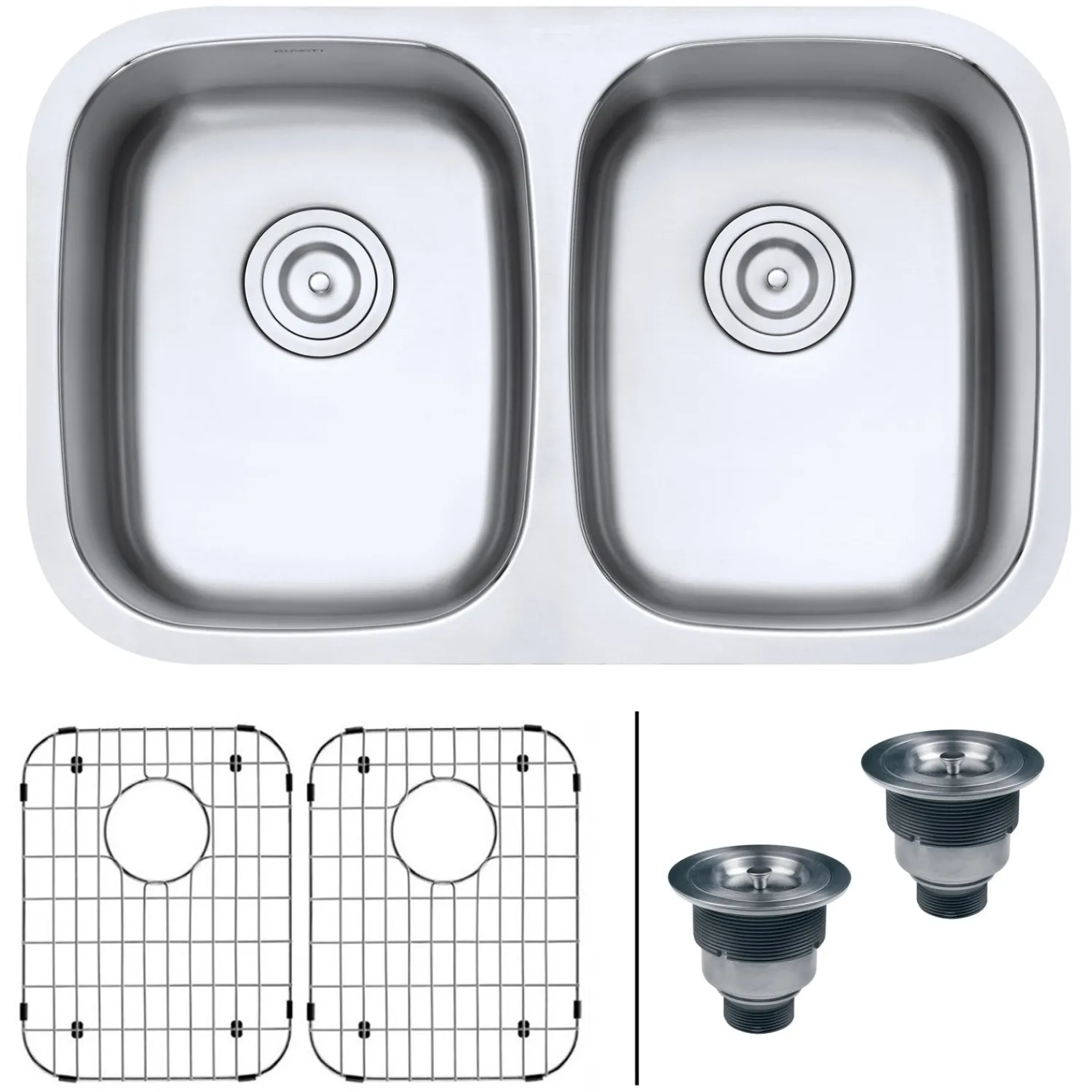New 29" Undermount 50/50 Double Bowl 16 Gauge Stainless Steel Kitchen Sink Stainless Steel Sinks|Double Bowl Sinks