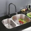 Sale 34" Undermount Double Bowl 16 Gauge Stainless Steel Kitchen Sink Stainless Steel Sinks|Double Bowl Sinks