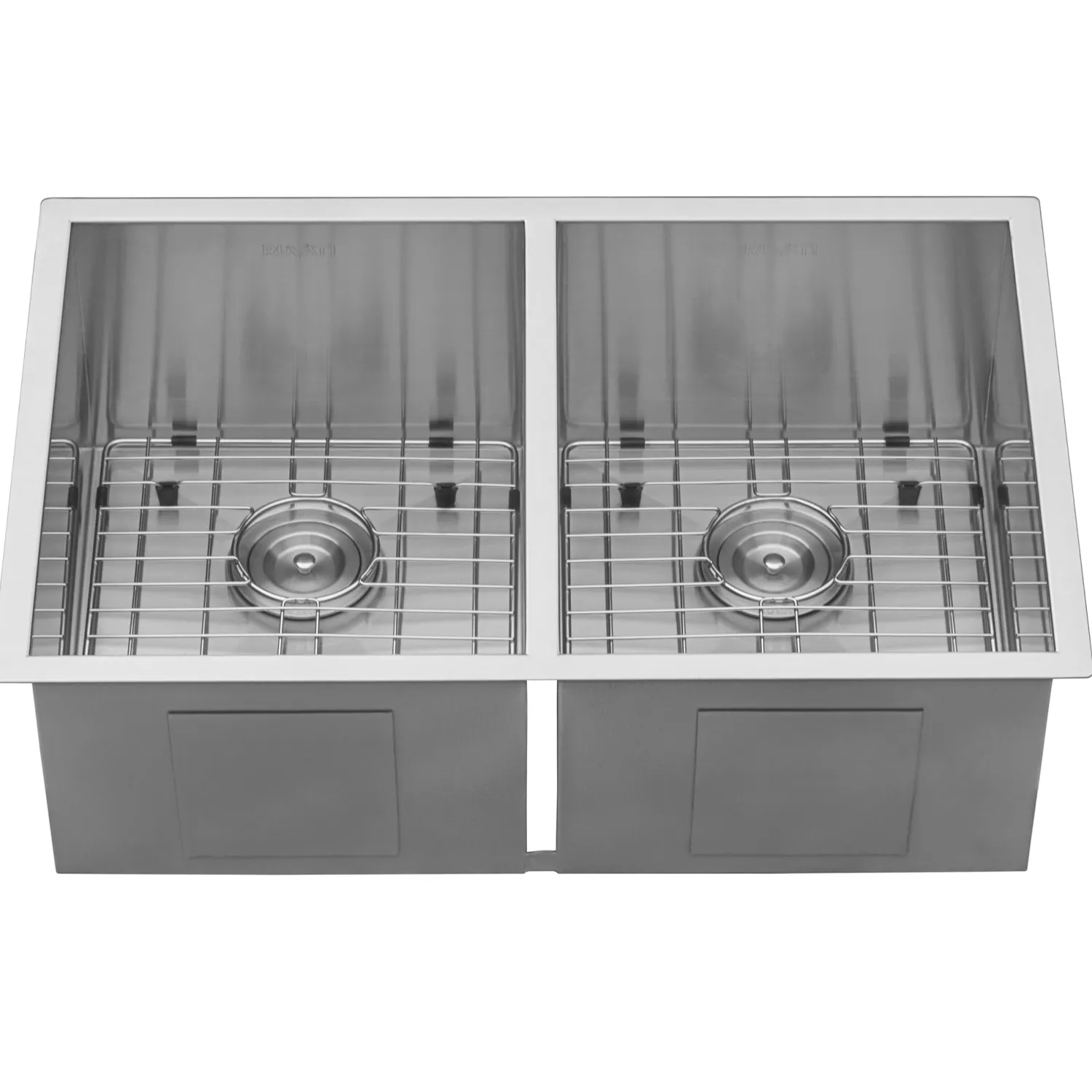 Sale 30" Undermount 50/50 Double Bowl Zero Radius 16 Gauge Stainless Steel Kitchen Sink Stainless Steel Sinks|Double Bowl Sinks