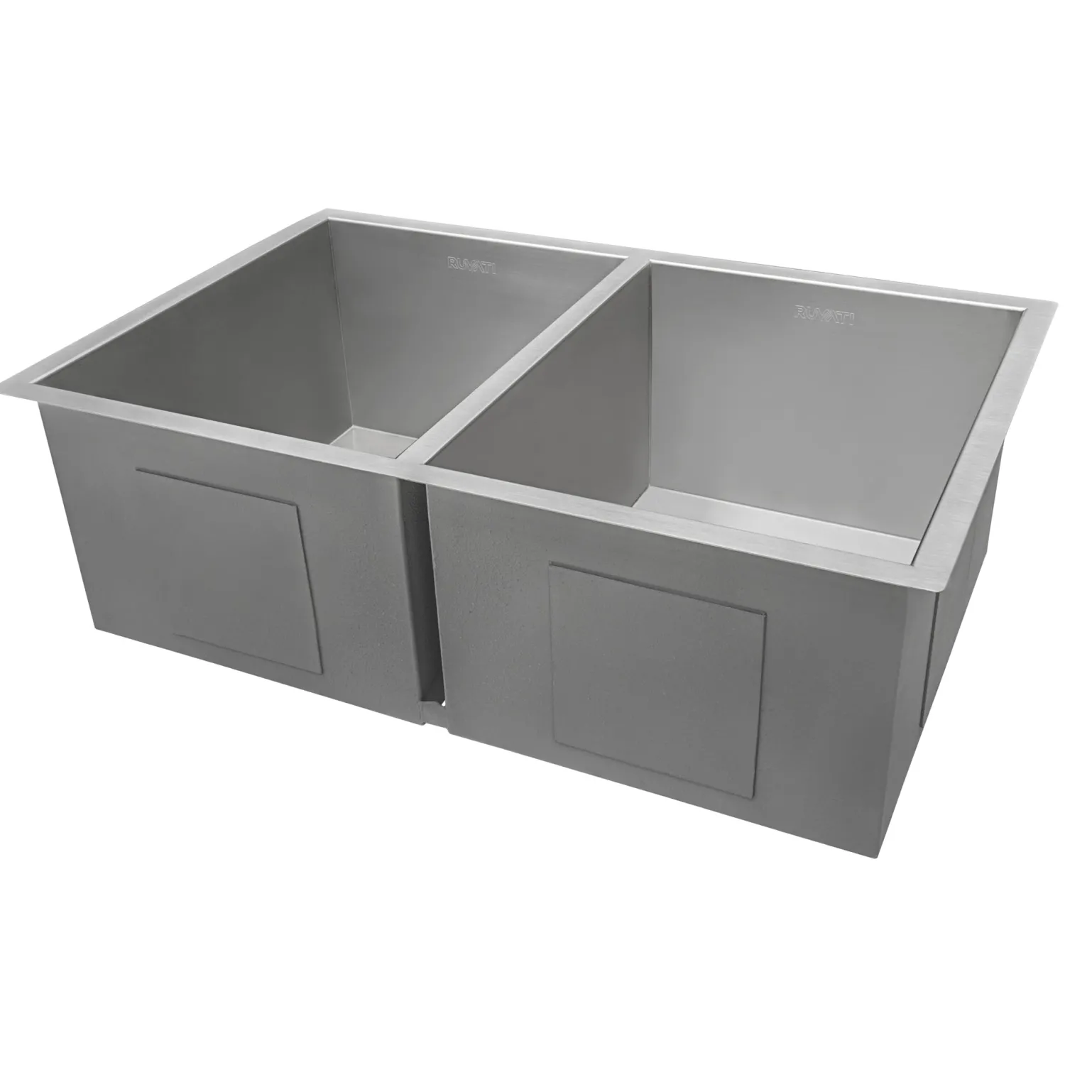 Sale 30" Undermount 50/50 Double Bowl Zero Radius 16 Gauge Stainless Steel Kitchen Sink Stainless Steel Sinks|Double Bowl Sinks