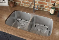 Sale 32" Undermount 50/50 Double Bowl 16 Gauge Stainless Steel Kitchen Sink Stainless Steel Sinks|Double Bowl Sinks
