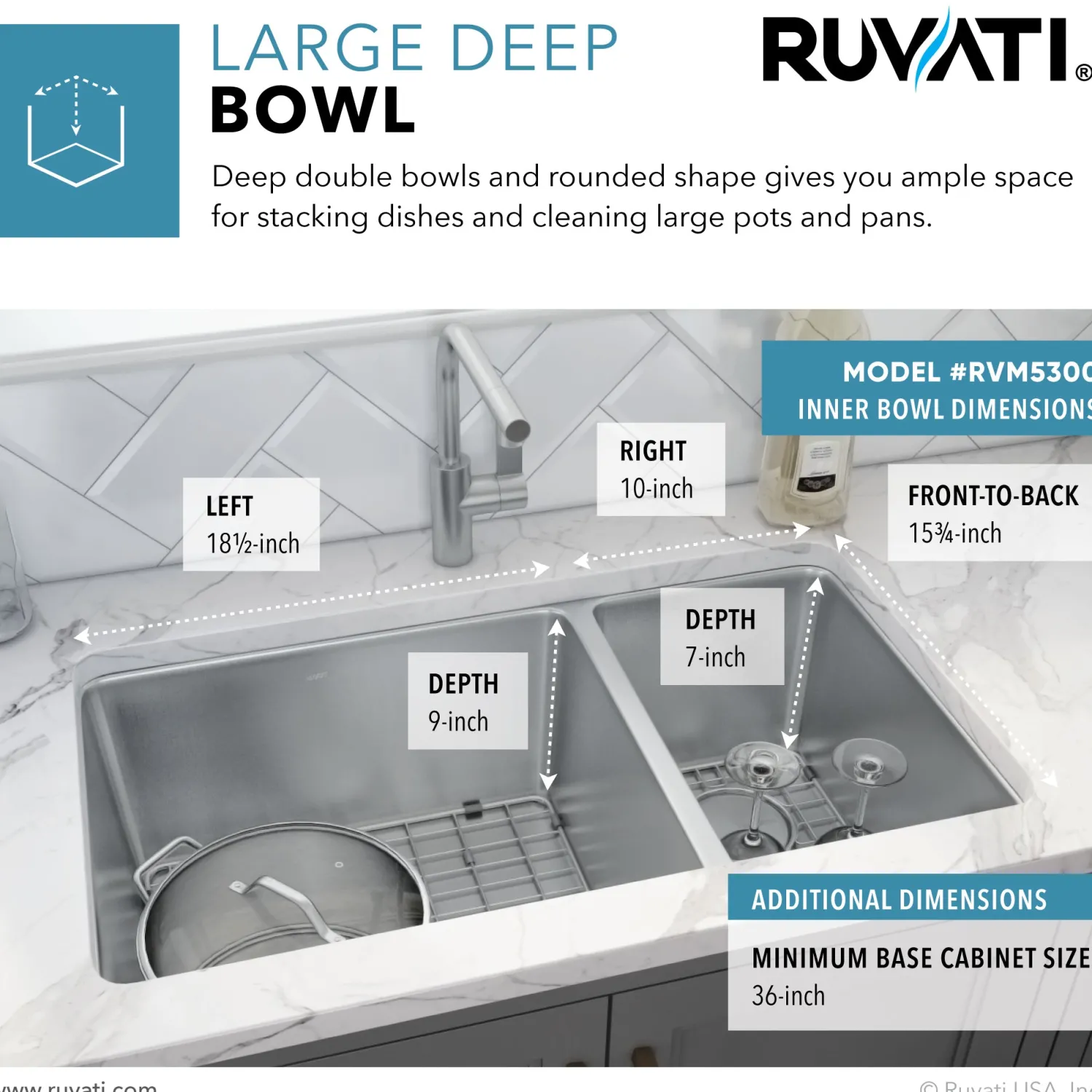 Hot 32" Undermount 70/30 Double Bowl 16 Gauge Stainless Steel Kitchen Sink Stainless Steel Sinks|Double Bowl Sinks