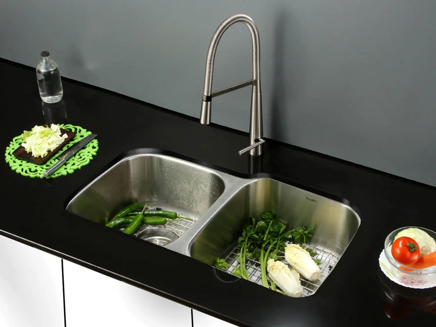 Best 32" Undermount 16 Gauge Double Bowl Stainless Steel Kitchen Sink Stainless Steel Sinks|Double Bowl Sinks