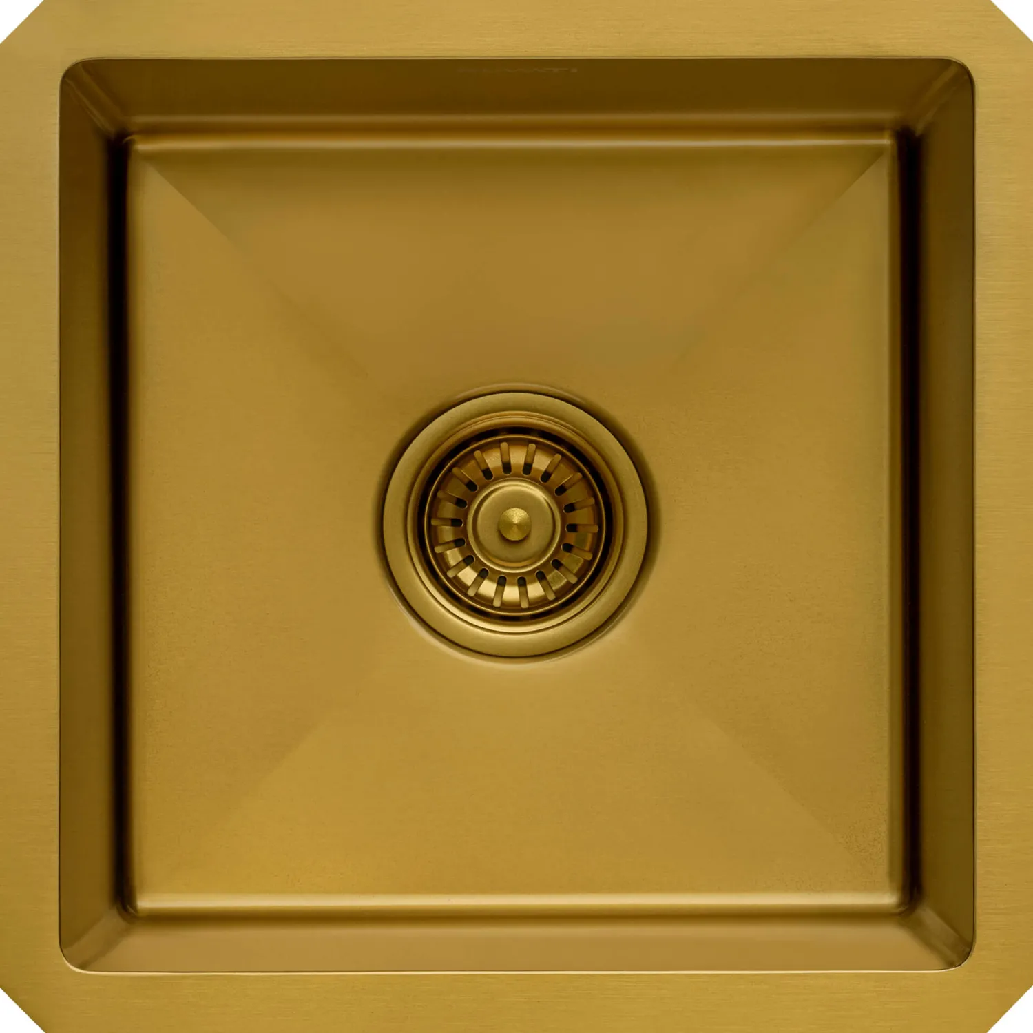 15" Undermount 16 Gauge Matte Gold Bar Prep Sink Gunmetal, Brass, & Gold|Bar / Prep Sinks