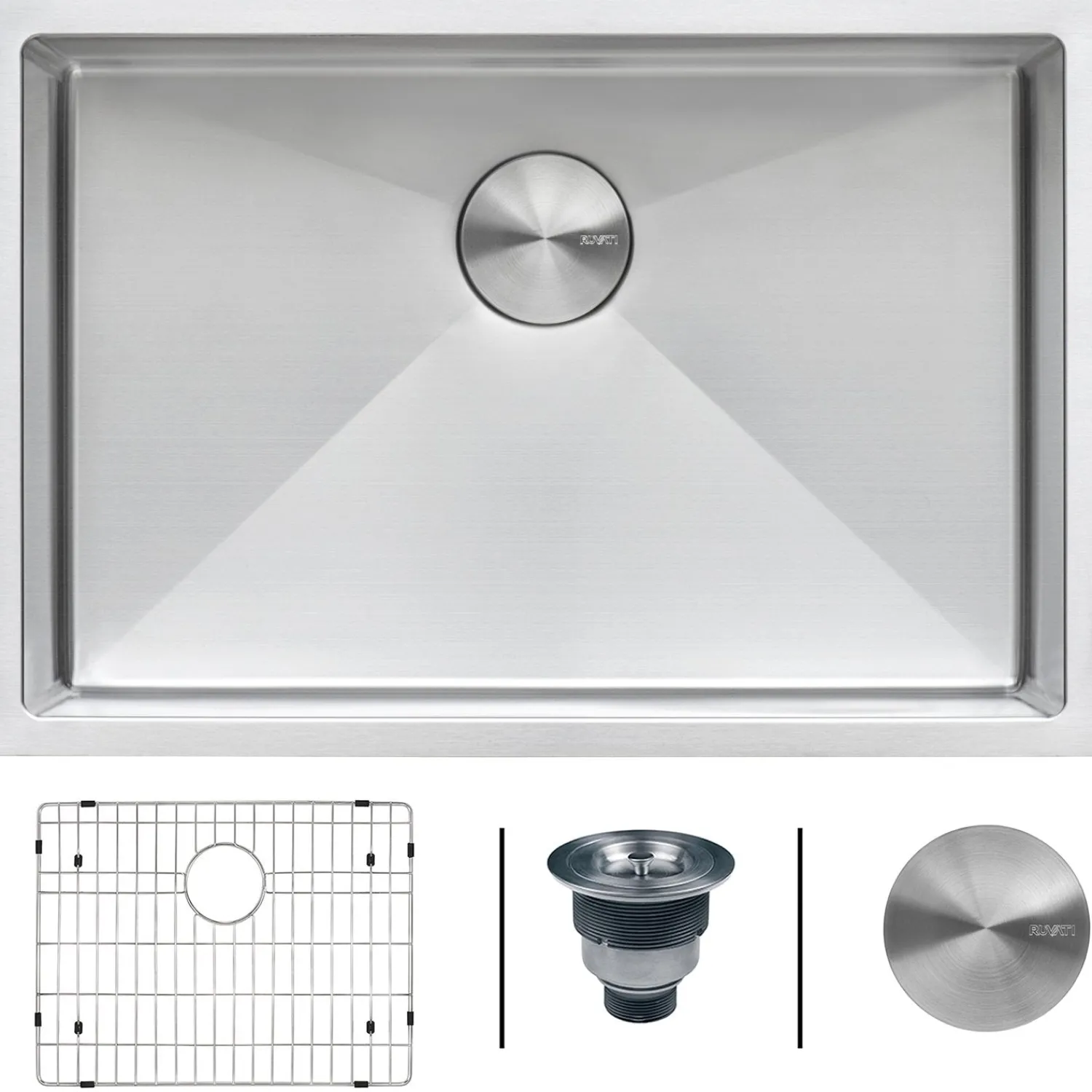 Clearance 26" Undermount 16 Gauge Single Bowl Kitchen Sink Stainless Steel Sinks|Single Bowl Sinks