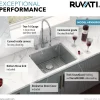 Sale 23" Undermount 16 Gauge Stainless Steel Kitchen Sink Stainless Steel Sinks|Single Bowl Sinks