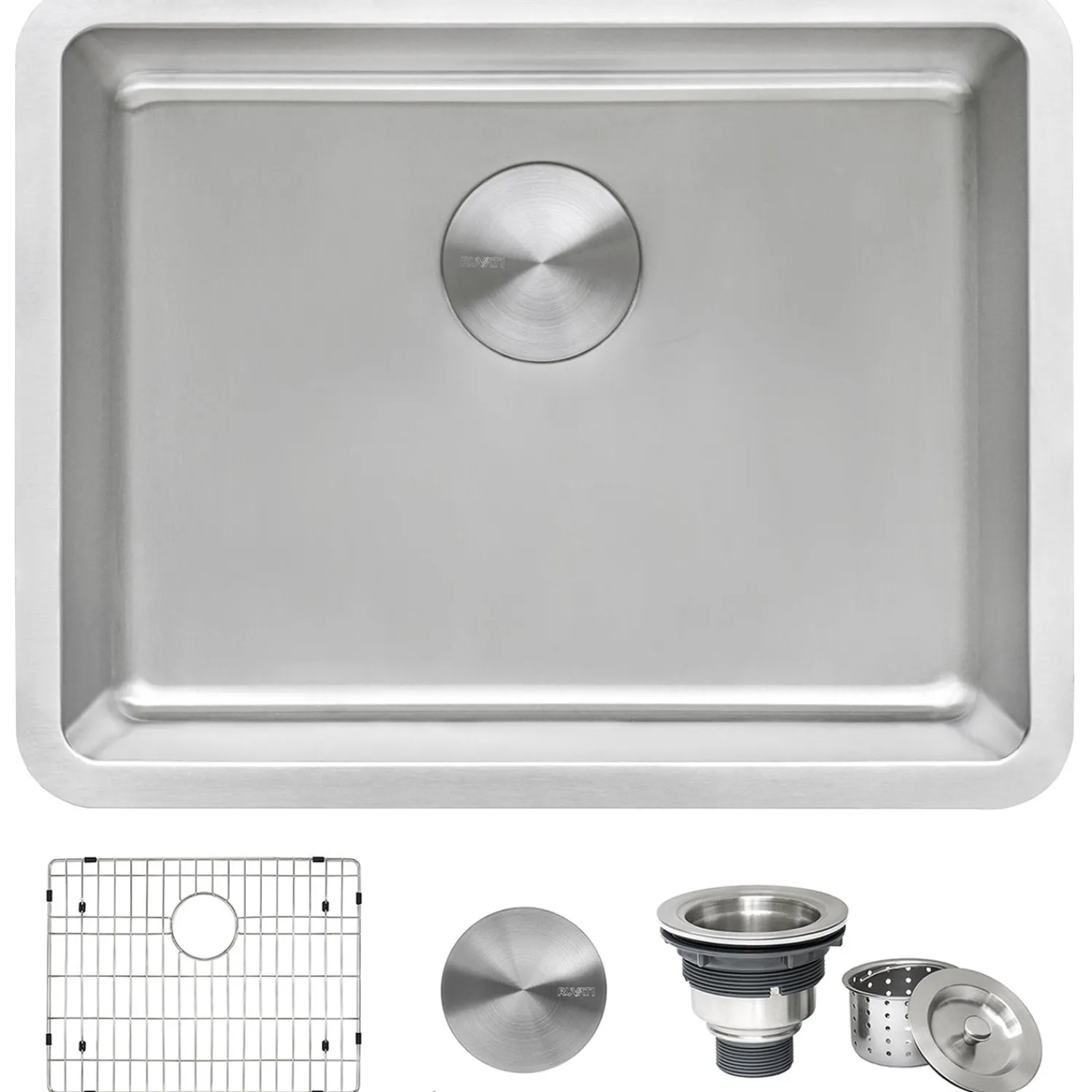 Sale 23" Undermount 16 Gauge Stainless Steel Kitchen Sink Stainless Steel Sinks|Single Bowl Sinks