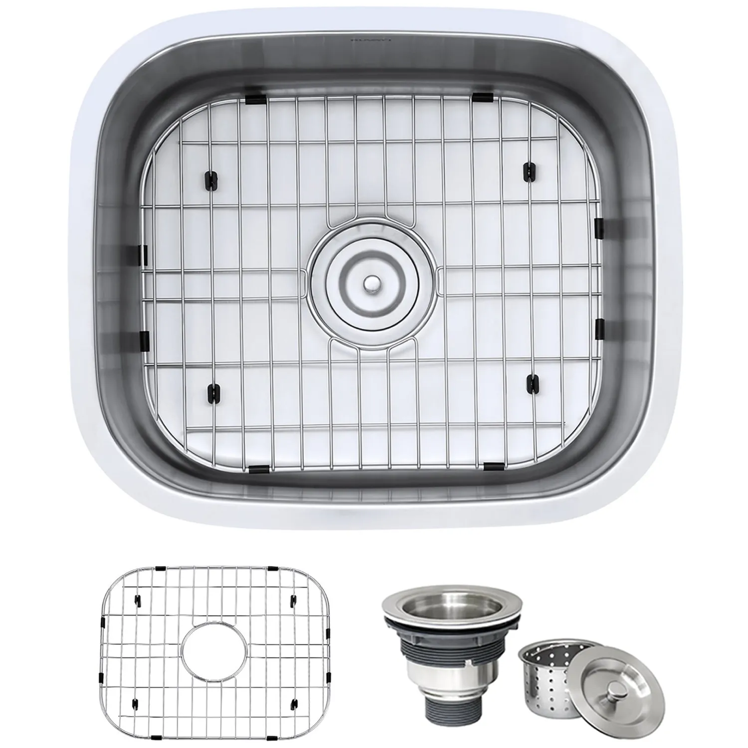 Sale 21" Undermount 16 Gauge Stainless Steel Single Bowl Kitchen Sink Stainless Steel Sinks|Sinks For Tight Spaces