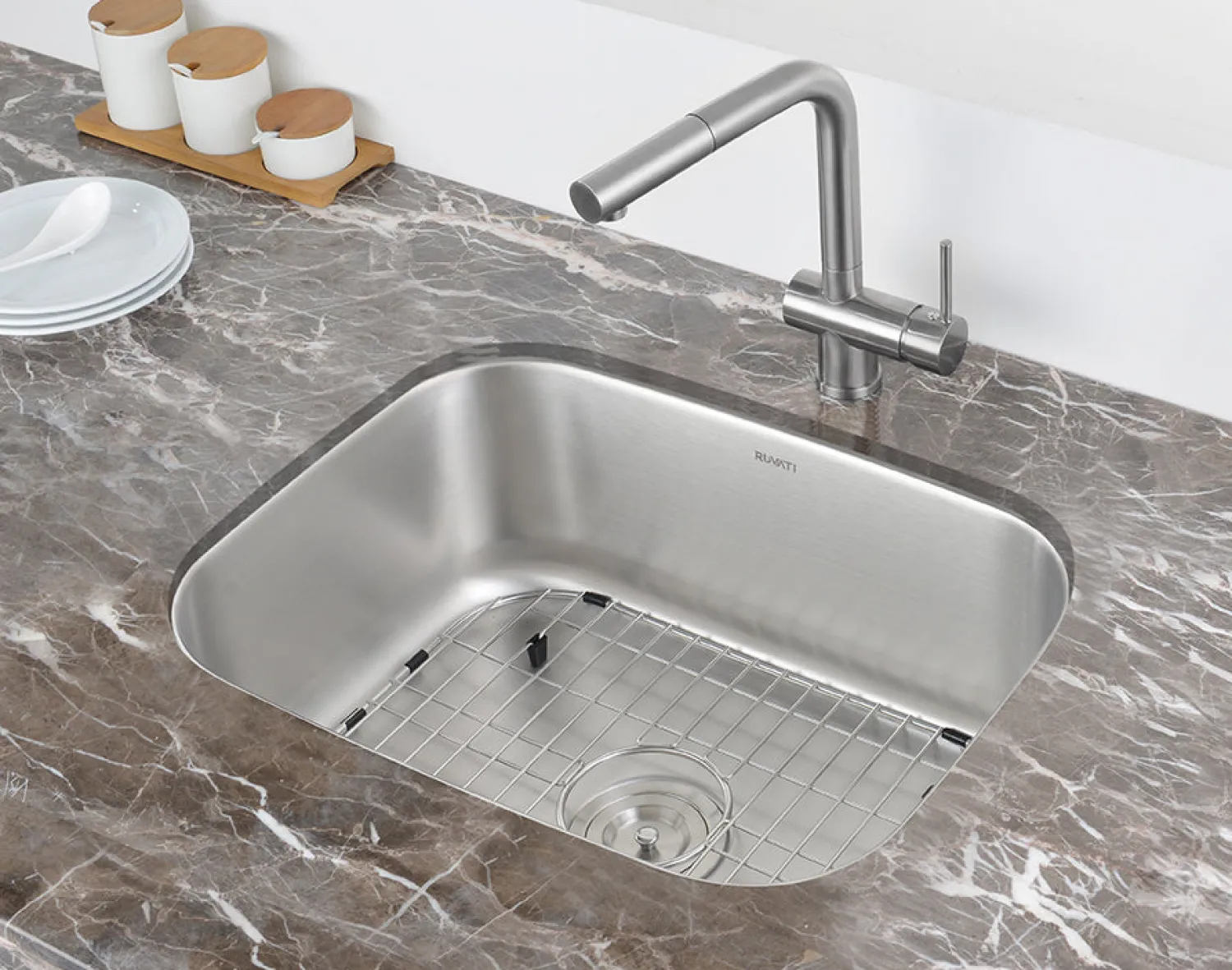 Sale 21" Undermount 16 Gauge Stainless Steel Single Bowl Kitchen Sink Stainless Steel Sinks|Sinks For Tight Spaces