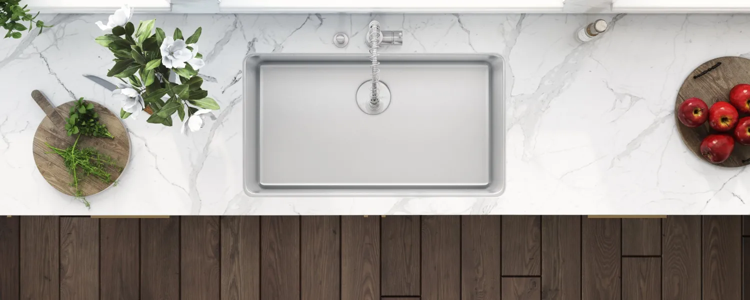 Best 31" Undermount 16 Gauge Stainless Steel Kitchen Sink Stainless Steel Sinks|Single Bowl Sinks