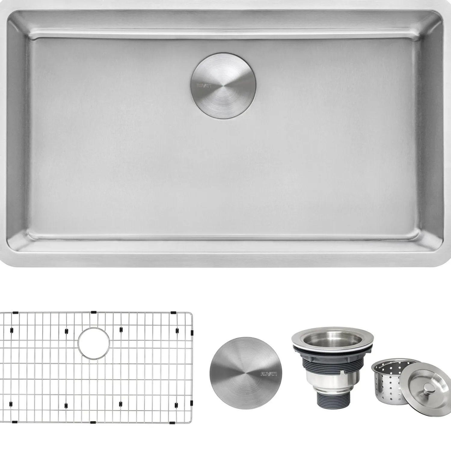 Best 31" Undermount 16 Gauge Stainless Steel Kitchen Sink Stainless Steel Sinks|Single Bowl Sinks