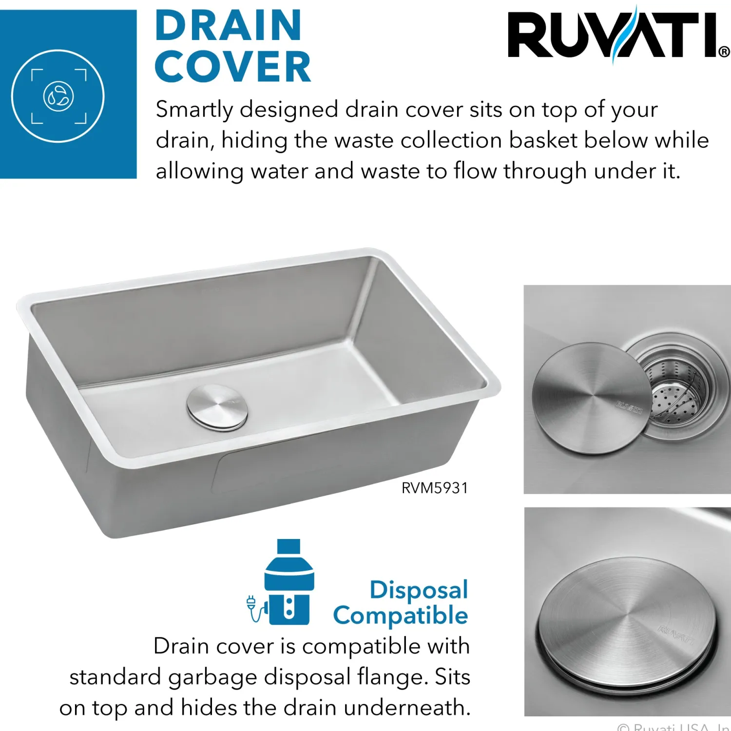 Best 31" Undermount 16 Gauge Stainless Steel Kitchen Sink Stainless Steel Sinks|Single Bowl Sinks