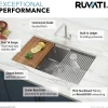 New 32" Undermount 16 Gauge Workstation Stainless Steel Kitchen Sink - RVH8300 Workstation Sinks|Stainless Steel Sinks