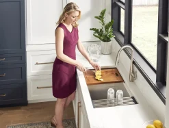 Best 28" Undermount 16 Gauge Workstation Stainless Steel Kitchen Sink - RVH8309 Workstation Sinks|Stainless Steel Sinks