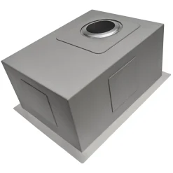 Outlet 14" Undermount 16 Gauge Zero Radius Stainless Steel Single Bowl Bar Prep Kitchen Sink Bar / Prep Sinks