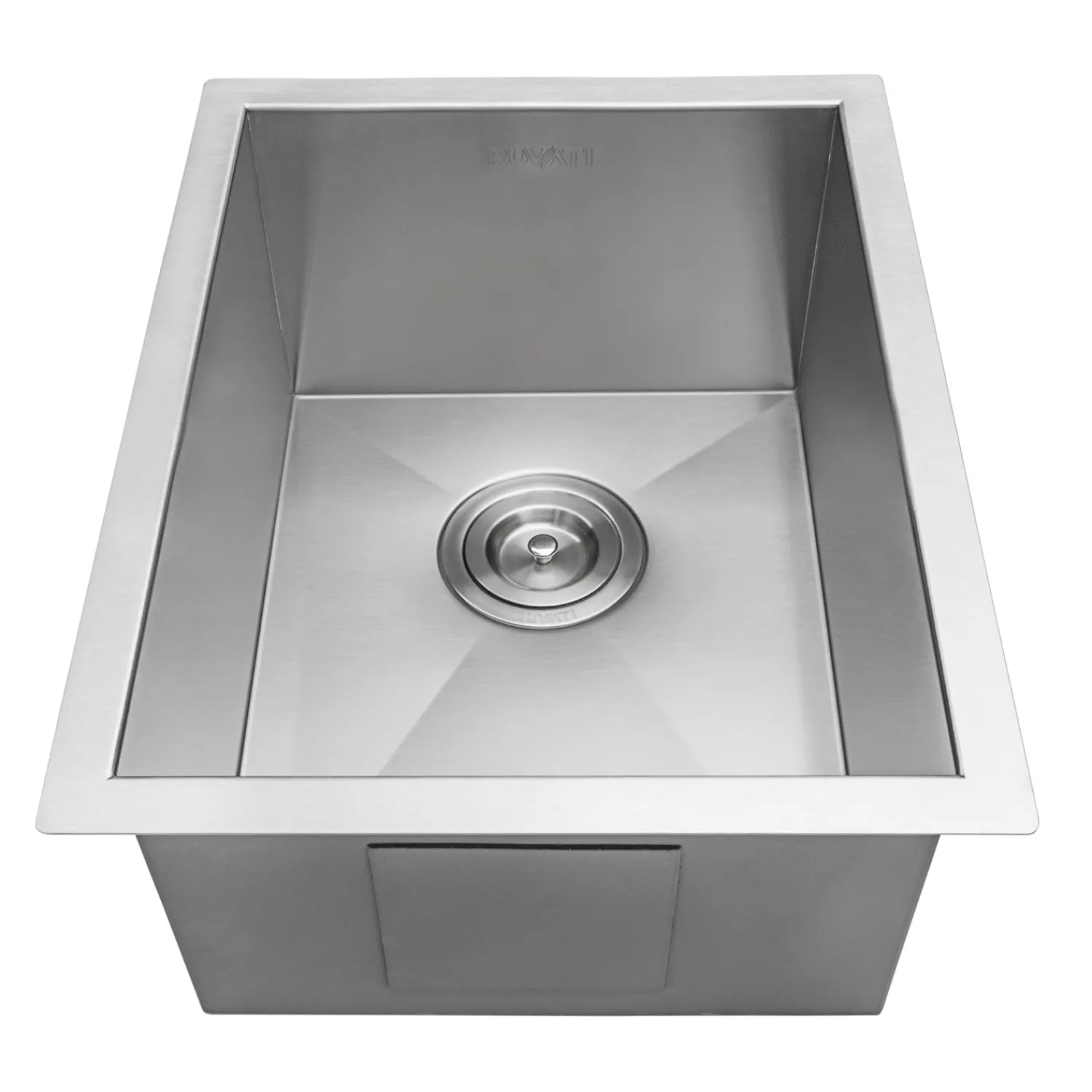 Outlet 14" Undermount 16 Gauge Zero Radius Stainless Steel Single Bowl Bar Prep Kitchen Sink Bar / Prep Sinks