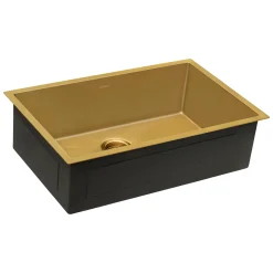 New 33" Undermount Matte Gold 16 Gauge Stainless Steel Kitchen Sink Stainless Steel Sinks|Gunmetal, Brass, & Gold