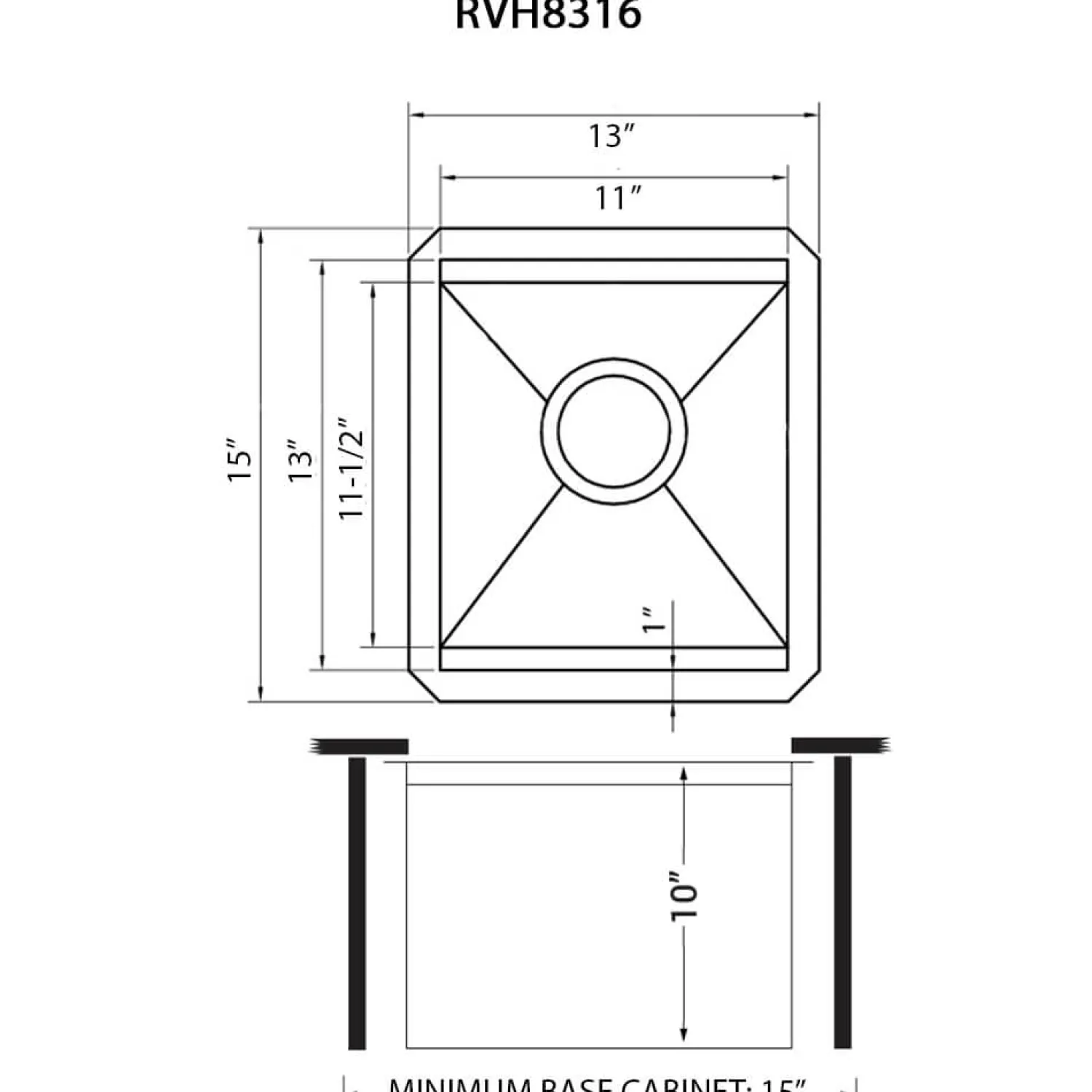 Online 13" Undermount Stainless Steel Single Bowl Workstation Bar Prep Sink with Cover Stainless Steel Sinks|Workstation Sinks