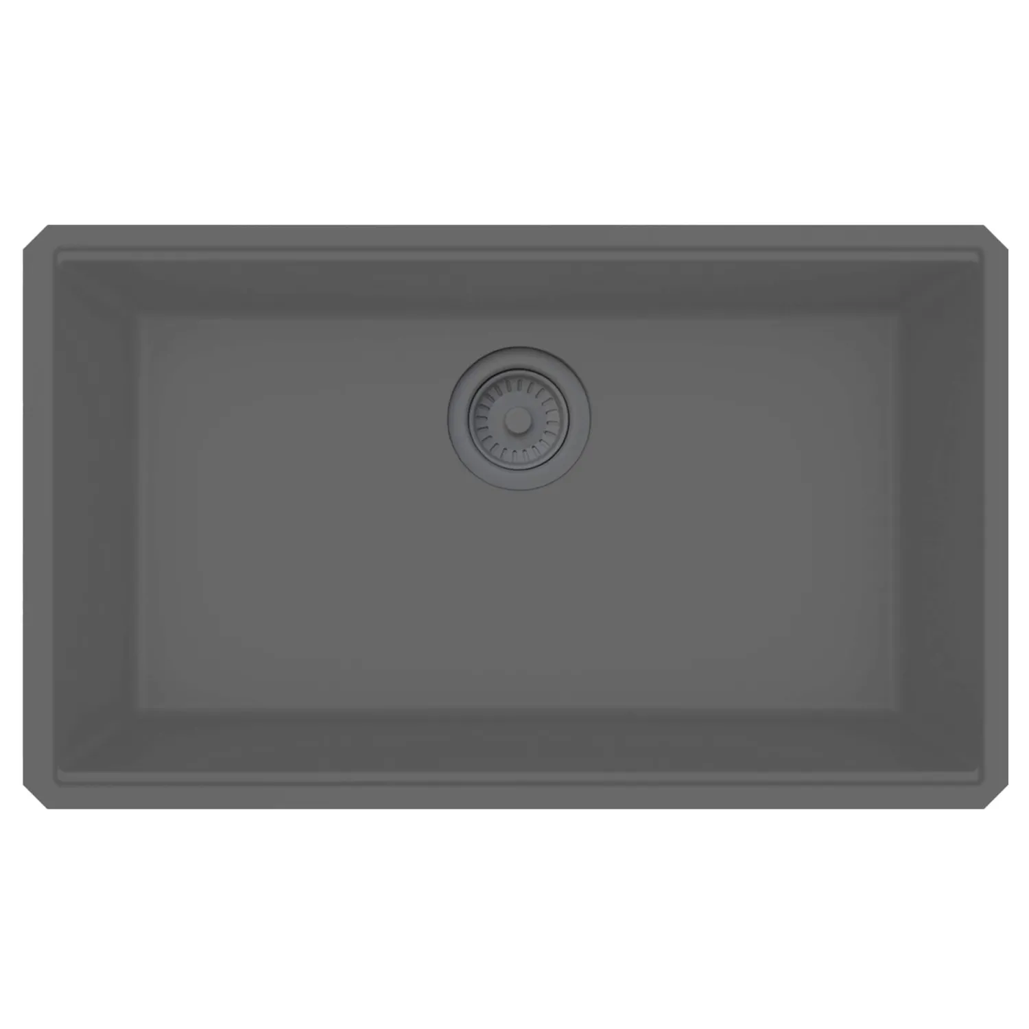 32" Undermount Workstation Granite Composite Kitchen Sink Urban Gray Workstation Sinks|Single Bowl Sinks
