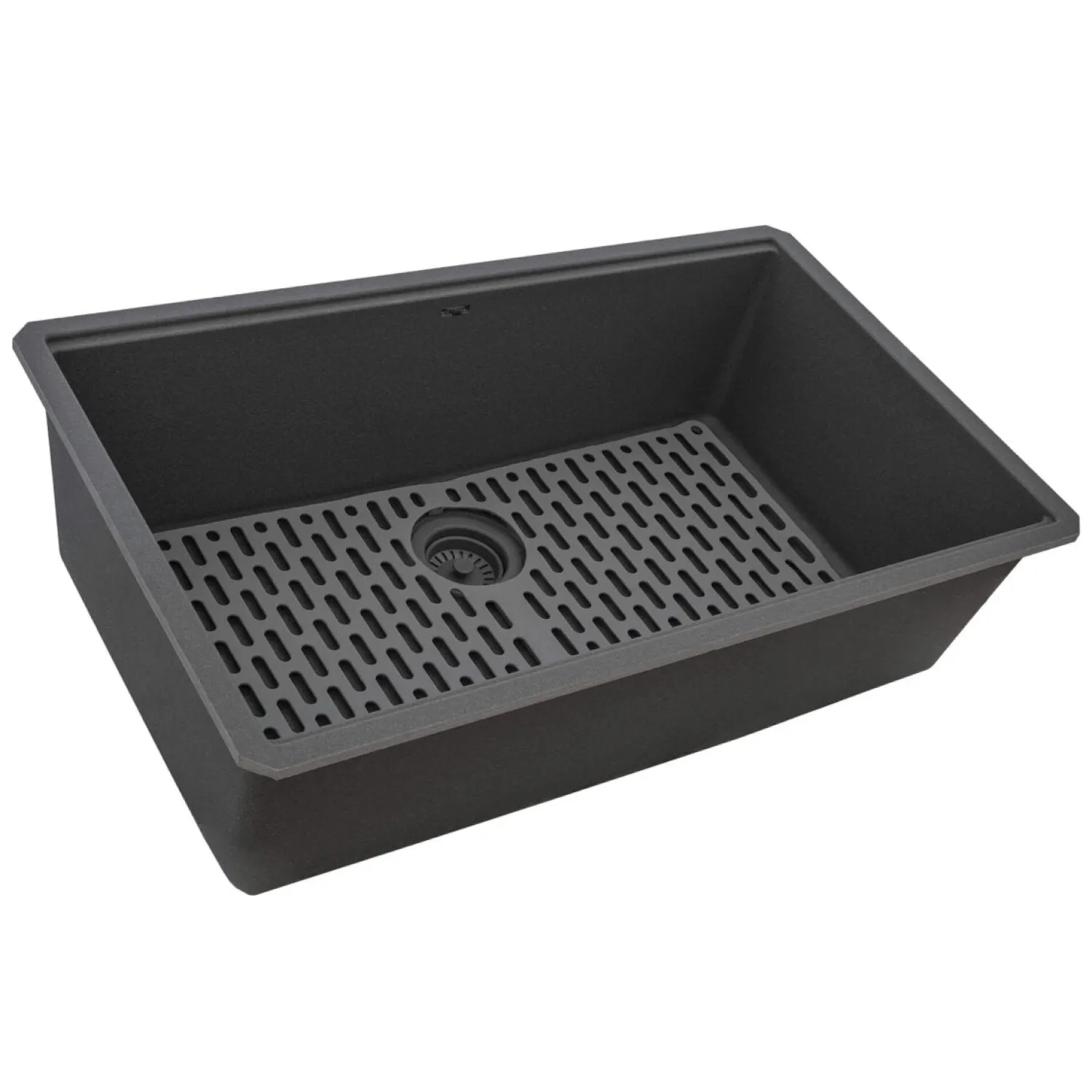 32" Undermount Workstation Granite Composite Kitchen Sink Urban Gray Workstation Sinks|Single Bowl Sinks