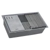 Clearance 33" Undermount Workstation Granite Composite Kitchen Sink Urban Gray Single Bowl Sinks|Workstation Sinks