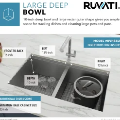 Sale Workstation Ledge 50/50 Double Bowl Undermount 16 Gauge Stainless Steel Kitchen Sink Workstation Sinks|Double Bowl Sinks